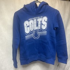 Indianapolis Colts NFL Youth S Blue Pullover Hoodie Sweatshirt NWT Team Apparel