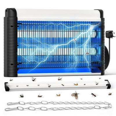 AOKKR Elektrischer Fliegenzapper, Bug Zapper 4000V 35W Stecker weiß