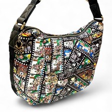 Tokidoki Movie Filmstrips Print Crossbody Hobo Bag Kawaii Purse NWT w/ DEFECTS