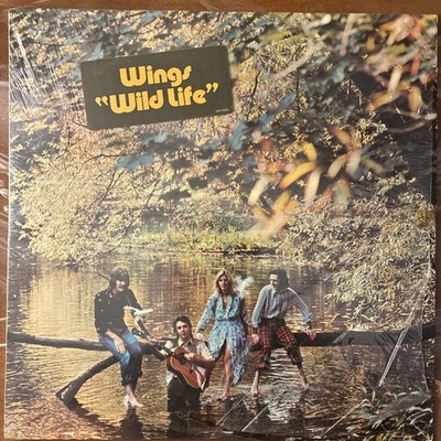 Wings Wild Life Vinyl Record LP Album 1971 Black Label 3386 Hype Sticker