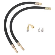 Prolongateur valve cuivre 45° tube plastique 350mm pour voiture moto camping-car