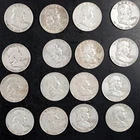 16 Franklin Half Dollars 90% Silver 1951-1963 Includes 1951-S $1 No Reserve