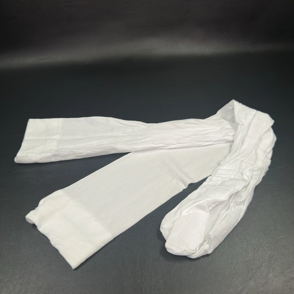 Medias hasta el muslo blancas opacas talla grande disfraz de Halloween disfraces baile rave Foto 2 de 4