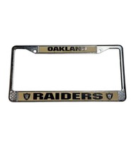 Used Oakland Raiders license plate frame Metal Raider Nation