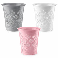 8L Waste Paper Bin Office Bedroom Bathroom Home Floral Rubbish Kitchen Dustbin