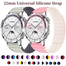 For Samsung 7 FE 6 5 4 Classic Huawei GT 4 3 2 2e 46mm 22MM Silicone Band Strap