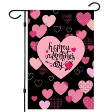 Valentine Flag,Double Sided Valentines Day Garden Flag Decoration 12.5 x 18 Inch