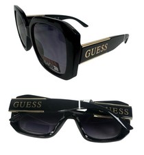New GUESS GO00074 01B Black/Gray Womens Sunglasses Oversized