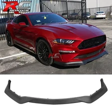 For 18-23 Ford Mustang GT R Spec Style Unpainted PP Front Bumper Lip Splitter