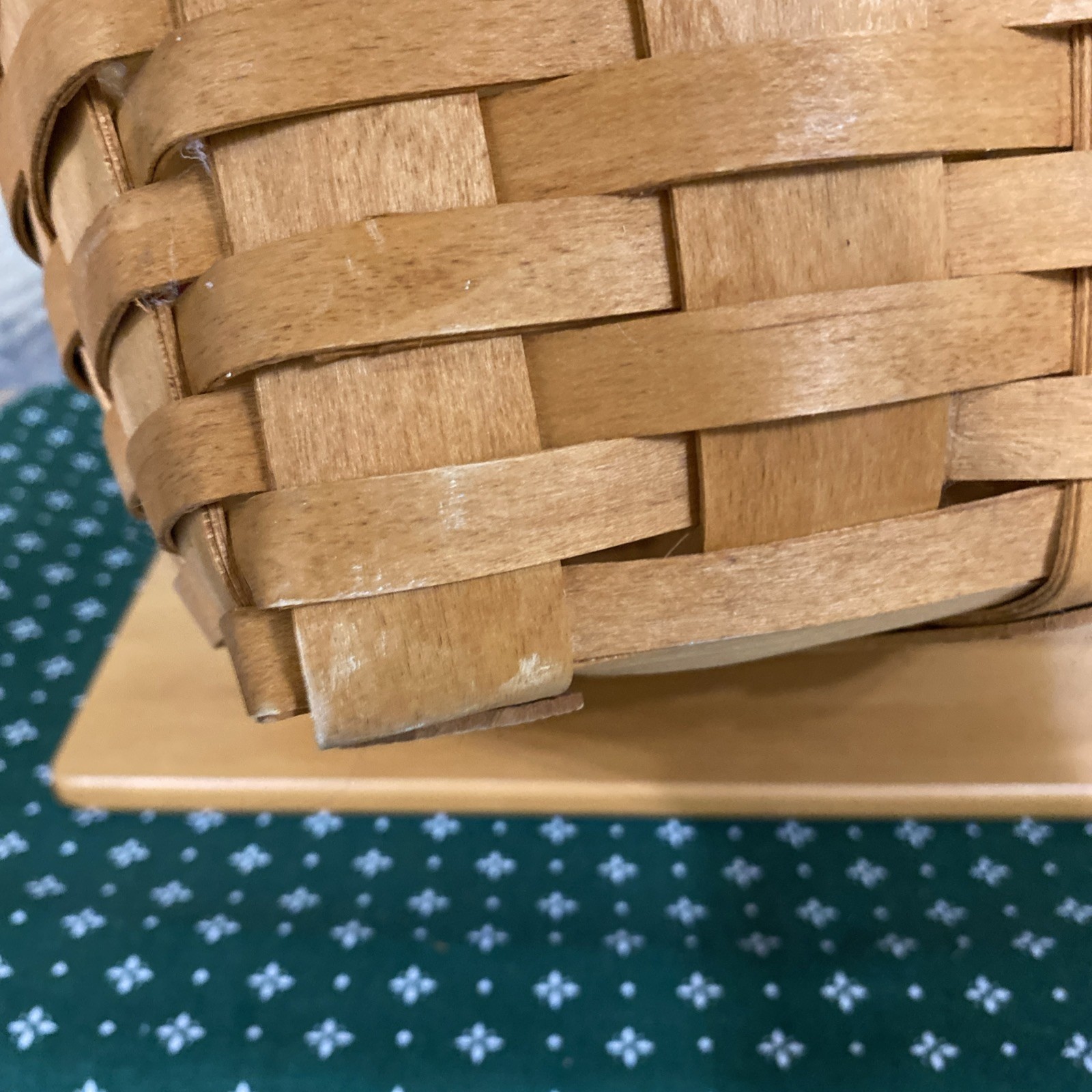 Longaberger 1995 Hostess Evergreen basket Combo Cranberry and Holiday Helper