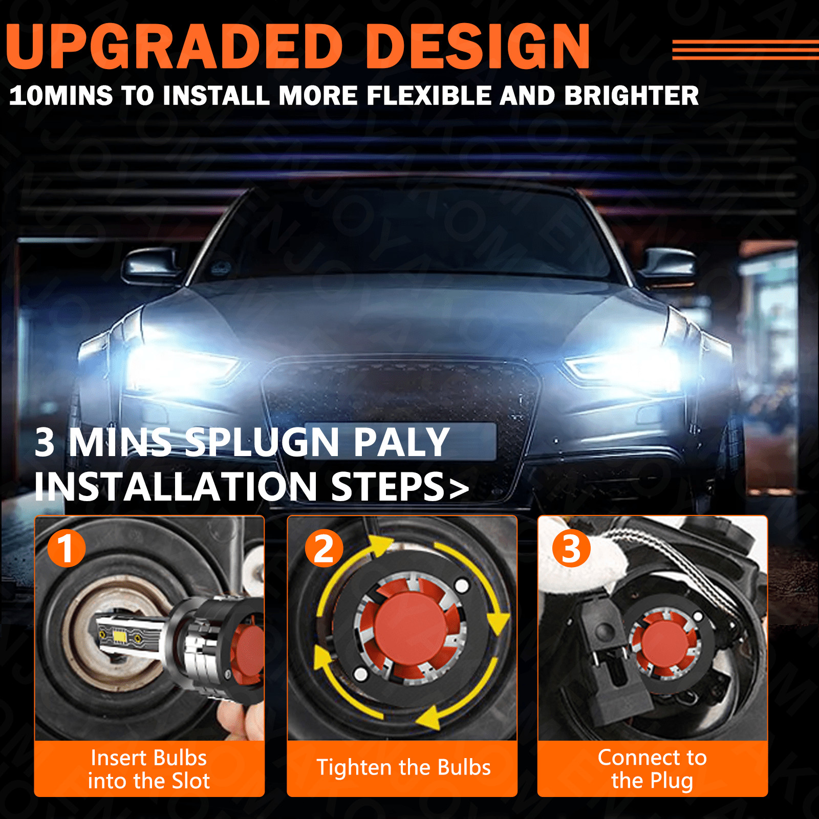 For Chevy Silverado 1500 2007-2021 LED Headlight Kit Bulbs High Low Beam Light