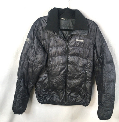 Bergans of Norway Puffer Jacket Womens Medium Black Down Light Coat Packable