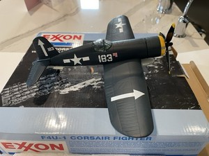 Exxon - F4U-1 Corsair - Vintage Airplane Bank - New In Box (1997)