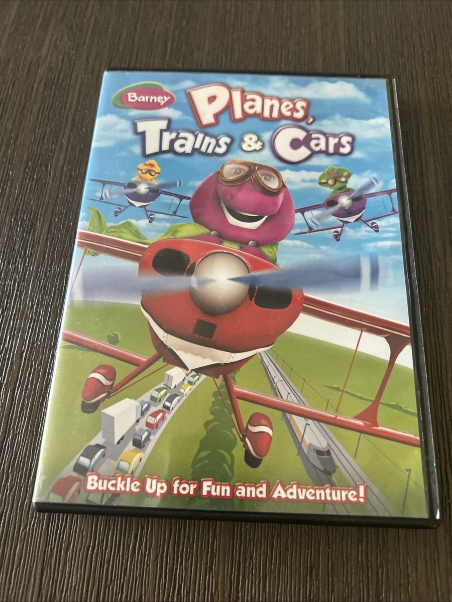Barney Planes, Trains and Cars Children's DVD Disc Excellent+ Free
