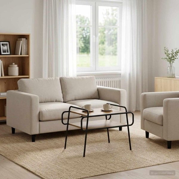 Couchtisch Artisan-Eiche 70 X 50 X 51 Cm Holzwerkstoff-image