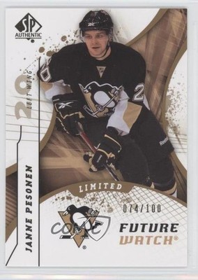 2008 SP Authentic Future Watch Limited 74/100 Janne Pesonen #190 Rookie RC 0f8