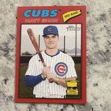 Topps Heritage 2026 Matt Shaw #299 Red Border Cubs Rookie Card