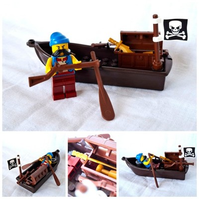 MOC aus LEGO -Teilen Piraten mit Boot | Blauröcke&Piraten | passt zu 10320 31109