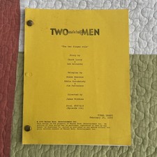 TWO & A HALF MEN Script Ep 134 "The Two Finger Rule" Michael Clarke Duncan Copy