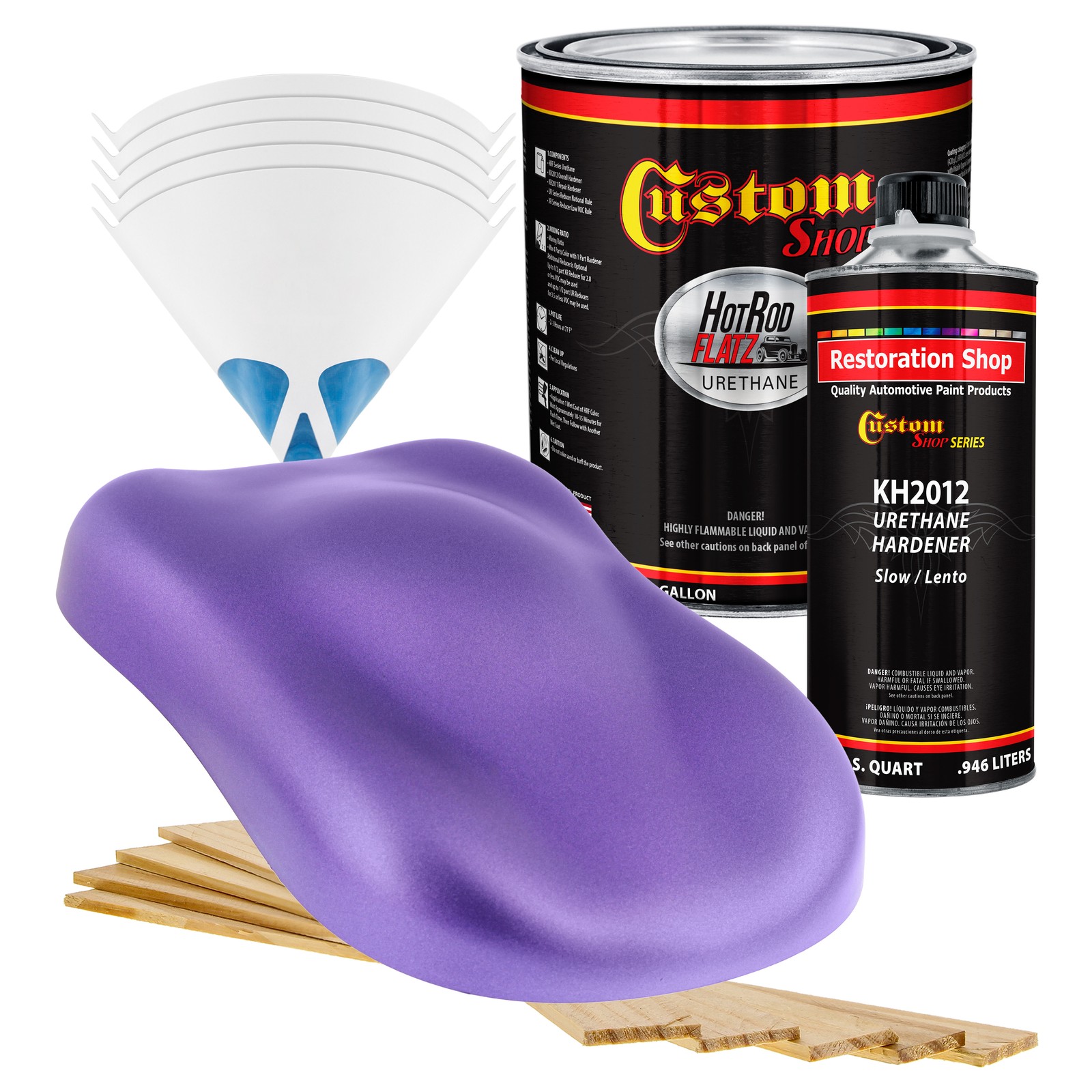 Plum Crazy Metallic Urethane Hot Rod Flat Car Paint Gallon Kit