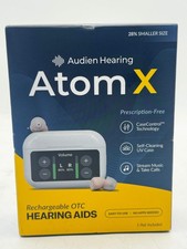 Audien Hearing ATOM X -Rechargeable OTC Hearing Aids - Latest Model Brand New