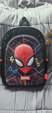 Marvel Spider-Man Webbed Wonder Boys Polyester Zip Backpack - Nwt