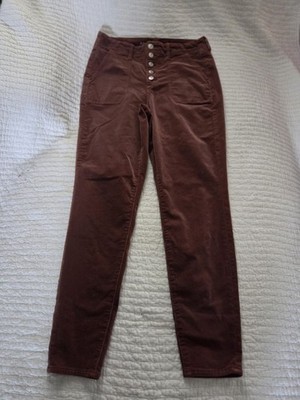 American Eagle Hi Rise Jegging Brown Corduroy  Super Stretch Sz-10reg #J194