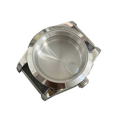 39mm Sapphire Glass Steel Watch Case Shell With Magnifying For Seiko NH35 NH36;