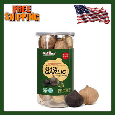 ONETANG Whole Black Garlic 8.82oz (250g) Fermented 90 Days Non-GMO Antioxidant