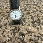 Vintage Timex Women's Mechanical Wind Up Watch 24mm Cream Dial Needs Battery