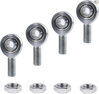 3-Piece Heavy Duty .625'' Chromoly Joints Panhard Rod End Kit with Jam Nuts 4