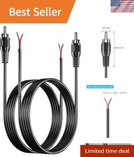 Professional 20AWG RCA to Speaker Wire Adapter - 6.6ft, 2 Pack for Quality Audio