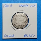 1880 H Silver .925 CANADA 25 CENTS Victoria Quarter BK457