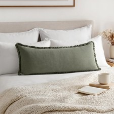 Decorative Throw Pillow Covers Neutral Linen Fringe Throw Pillows Set of 1 Light