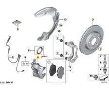 Mini Cooper J01 vorne rechts Bremssattel 34108846692 Neue Echtheit