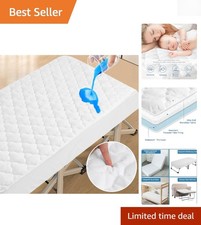 Soft  Durable Waterproof Cot Mattress Protector 30" x 75" - Ideal for Camping