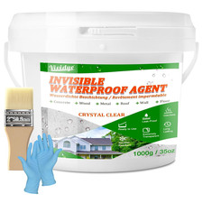 Waterproof Sealant 1,000G, Transparent Waterproof Coating for Roof, Floor, Bathr