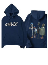Fashion Gorillaz Rock Band Printed Hoodie 2025Autumn/Winter Men's Women's Street