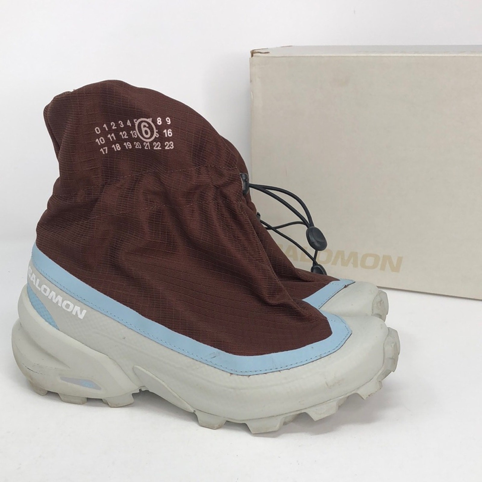 Scarpe da trekking Salomon x Maison Margiela Cross Mid MM6 blu cioccolato taglia 7 5