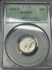 1943 D Mercury Silver Dime PCGS MS66 FB OGH Old Green Holder Full Bands