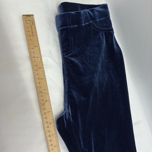 Time and Tru Midnight Blue Velvet Leggings size XS(0-2) EUC - Picture 7 of 10