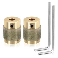 1 Inch 2 Pcs Diamond Grinder Bit Head Tools, Gold Tone MCB01