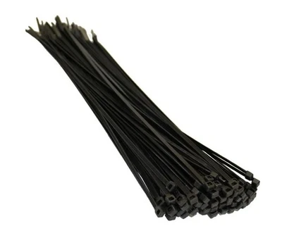 TY-ITS Ty-Rap Cable Ties Black Nylon Extra Strong Zip Ties 300 x 4.6mm - Pack of 100