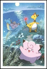 Pokemon Postcard Clefairy & Ampharos September 2026 Pokemon Center Japan Orig.