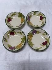 VTG Franciscan Fresh Fruit Bowls Set Of 4 5-3/8” USA Era.