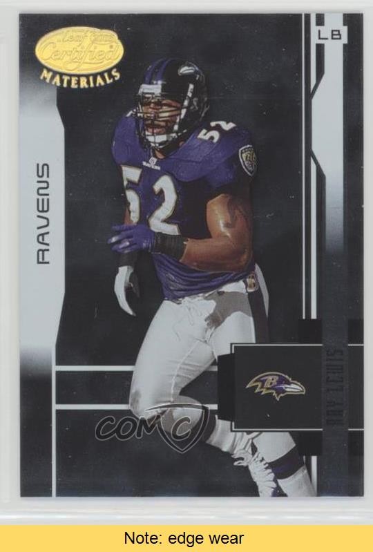 2003 Leaf Certified Materials Ray Lewis #8 HOF READ 0q3