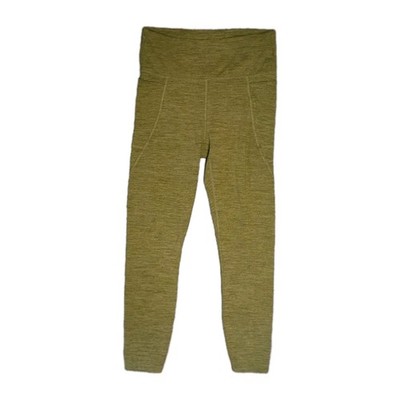 JoyLab Women's Small Leggings 25'' Athleisure Yoga Pants High Rise Green Pockets