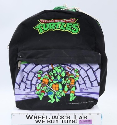 Teenage Mutant Ninja Turtles Backpack BLACK/GREEN 1989 Mirage Studios Vintage