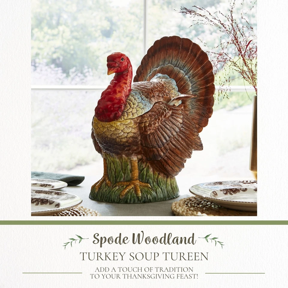 Spode Woodland Turkey Soup Tureen, 96oz - Image 2 of 4