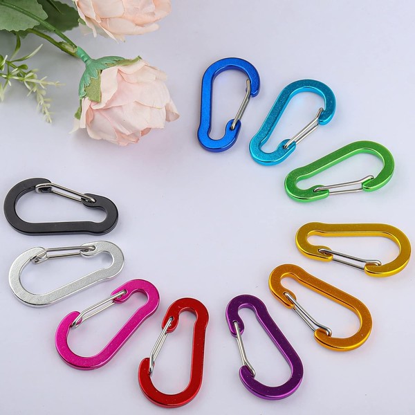 Karabiner Mini Aluminium Klein FüR Camping Angeln Wandern ZubehöR-image